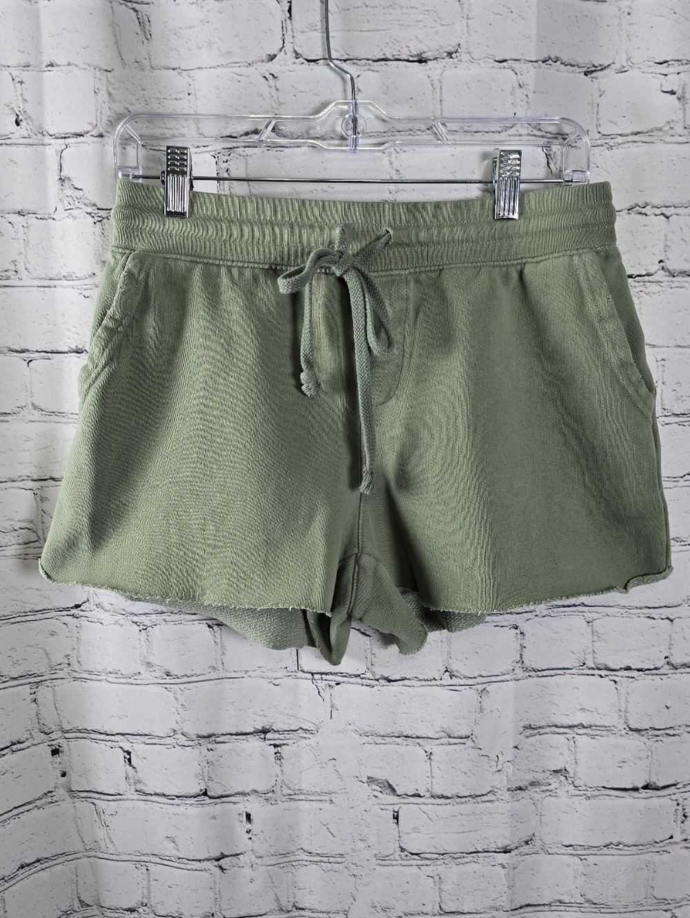 Aerie Drawstring Women's Shorts Sage Green Size Small